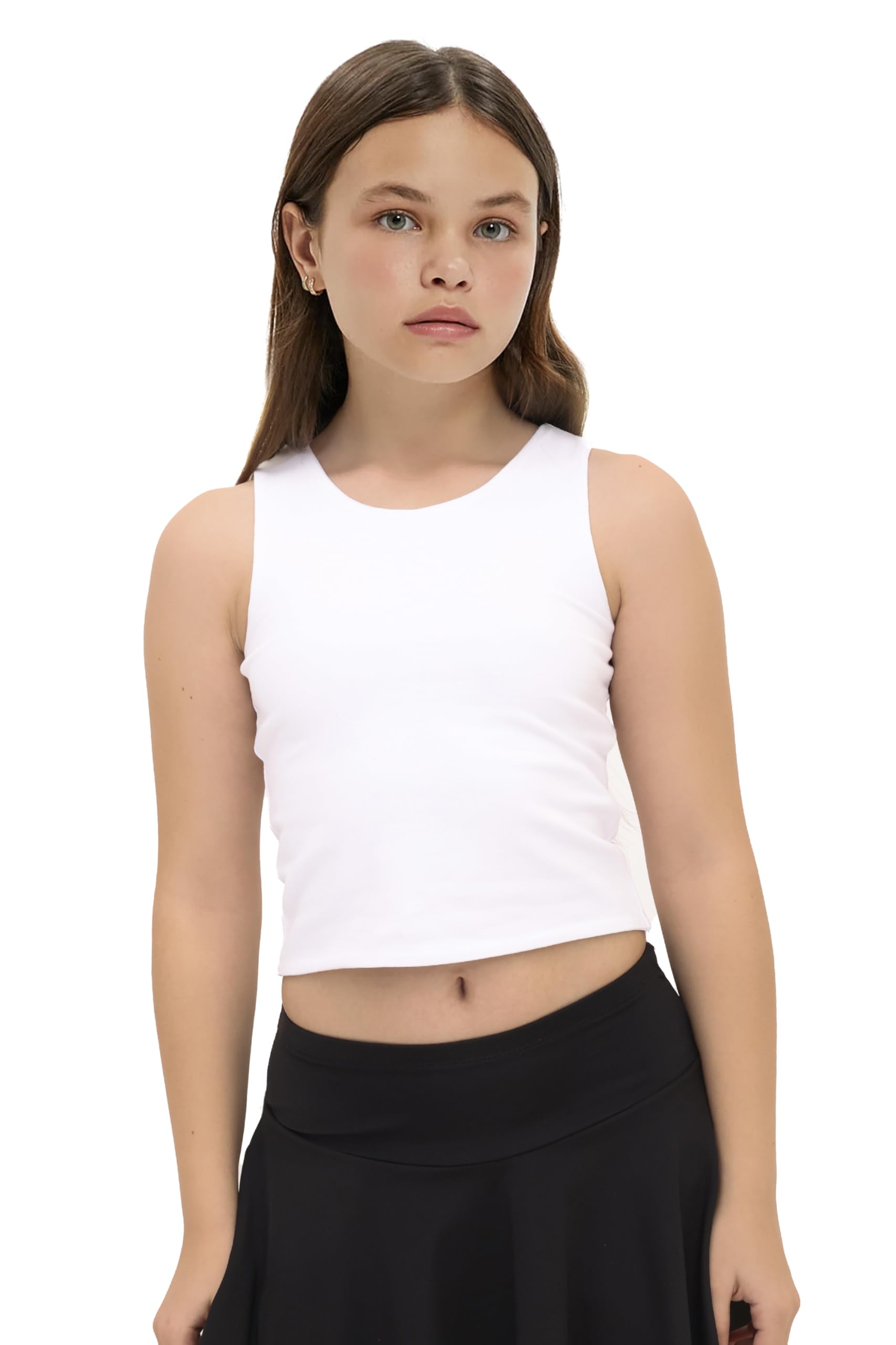 Lilax Camiseta Corta básica sin Mangas con Doble Forro para niña