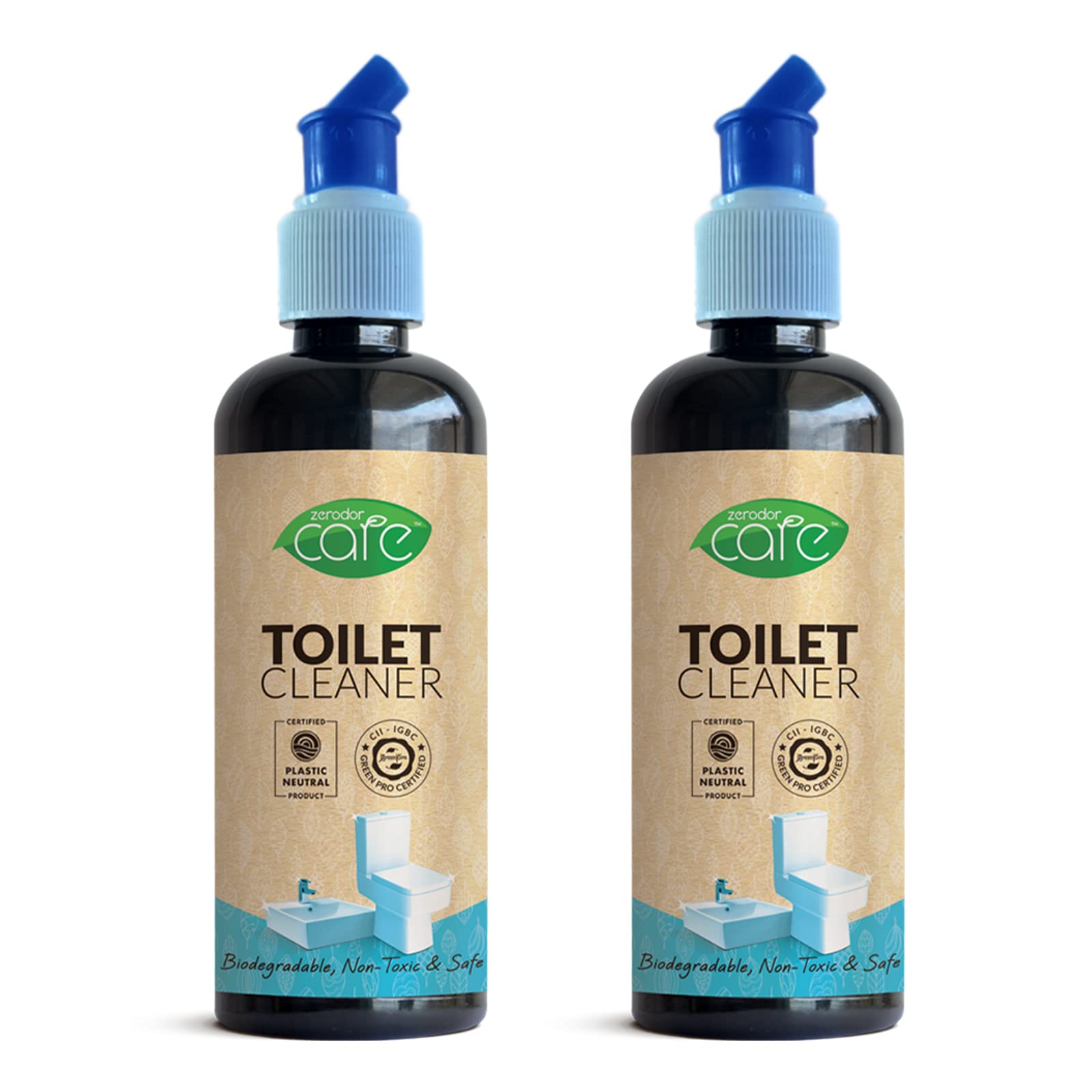 Zerodor Care Natural Toilet Cleaner | 400ml (Pack of 2) |Cleans Toilets, Urinals & Wash Basin | Pet Safe | Baby Safe | Natural Eco-Friendly Plant Based | Skin Friendly | Non toxic chemicals | (B0BP7ST28C) Amazon Price History, Amazon Price Tracker