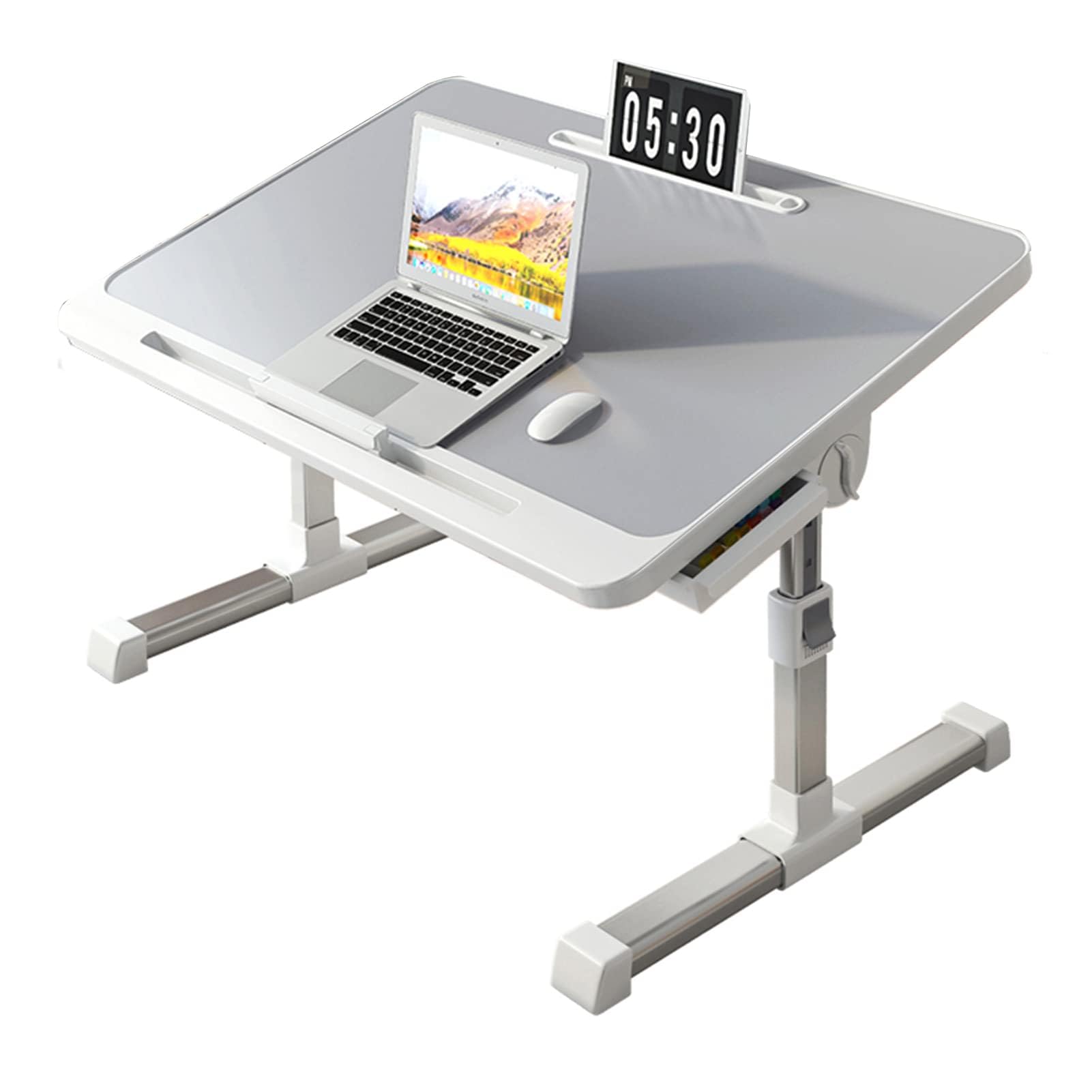 Daggnol Laptop Desk for Bed, Height Adjustable Lap Desk with Drawer, Portable Lapdesk with Anti-Slip Bottom, Extra Large Foldable Laptop Bed Tray Table, Phone/Book Stand (B0C2N7XD5V) Amazon Price History, Amazon Price Tracker