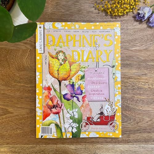 Daphne’s Diary Magazine #2 2024 (FRANZÖSISCH) | Kreatives Kunsthandwerk Arbeitsbuch | Interaktives Tagebuch-Magazin für Achtsamkeit, Ausmalen, Kunst, Kochen, Reisen | Voller kreativer Inspirationen