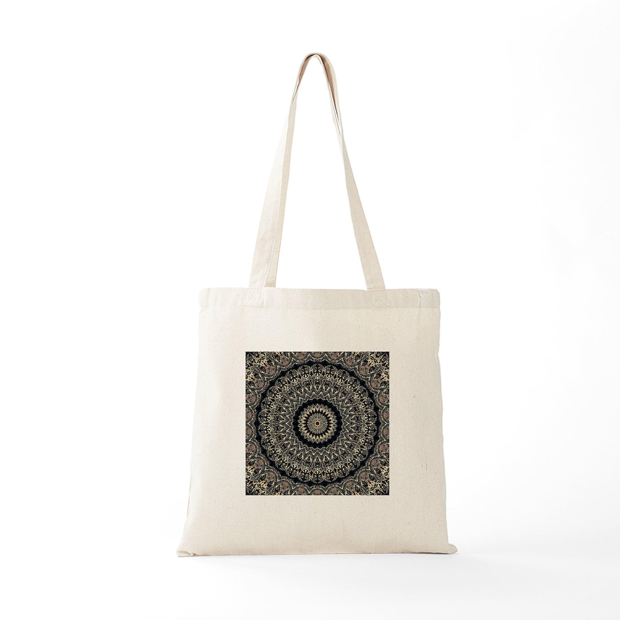 Natural Canvas Tote Bag - Reusable Shopping Bag, Eco-Friendly Grocery Tote With Fun Prints (Small & Medium Sizes) - View #6
