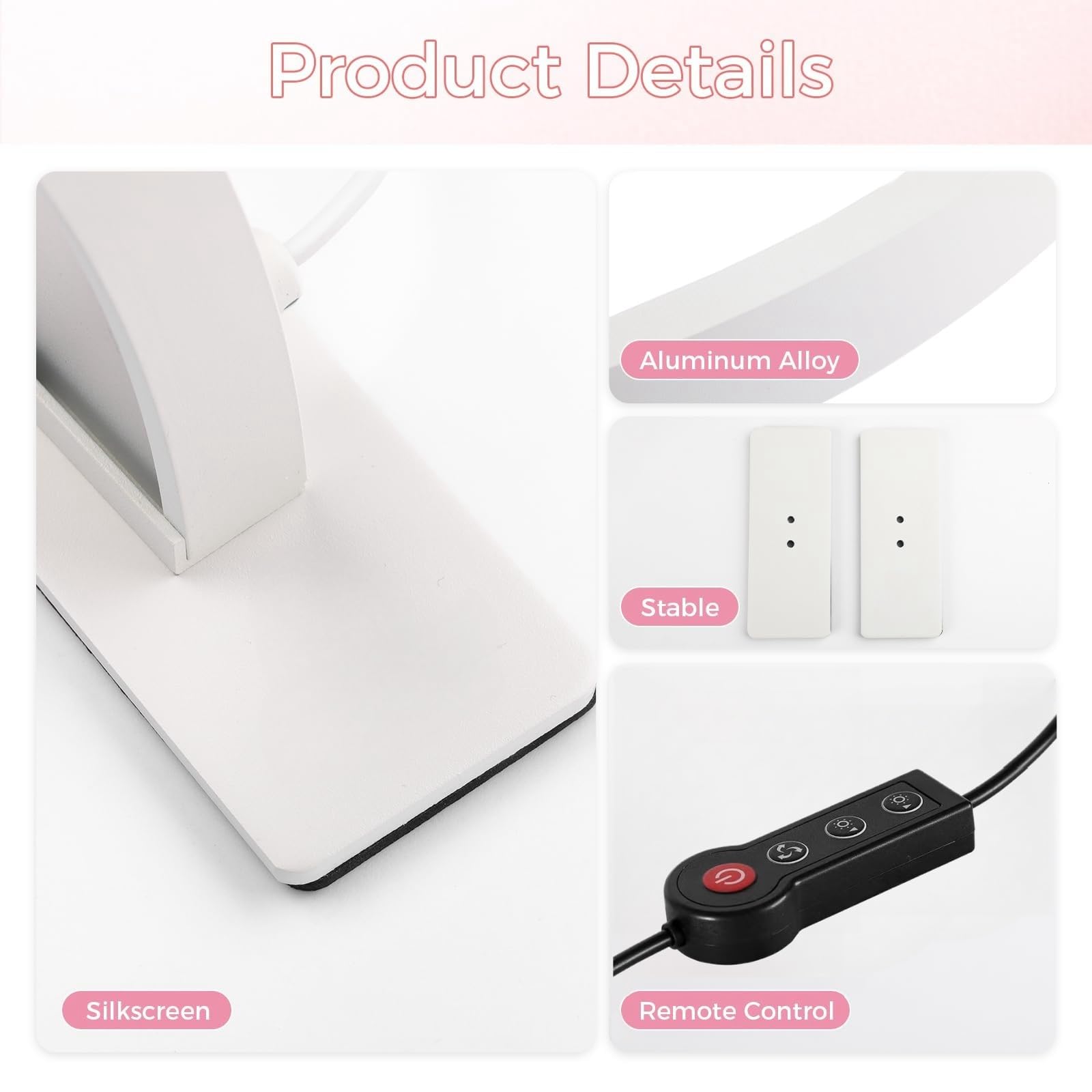 Lampe de bureau LED 3000-6000 K intensité variable 3 modes lumière de salon de beauté pour les yeux, les beauticiens