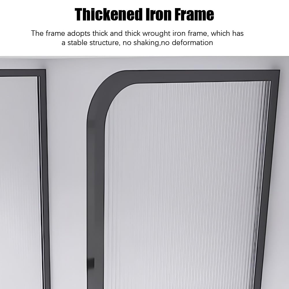 Parete divisorio impermeabile per bagno da pavimento al soffitto (bianco, 55 x 140 cm)