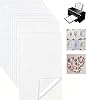SINJAETRQ 10PCS Stick and Stitch Water Soluble Embroidery Paper, Printable Dissolvable Sticky Water Soluble Stabilizer Paper Patterns for Stick and Stitch Embroidery by Hand & Machine