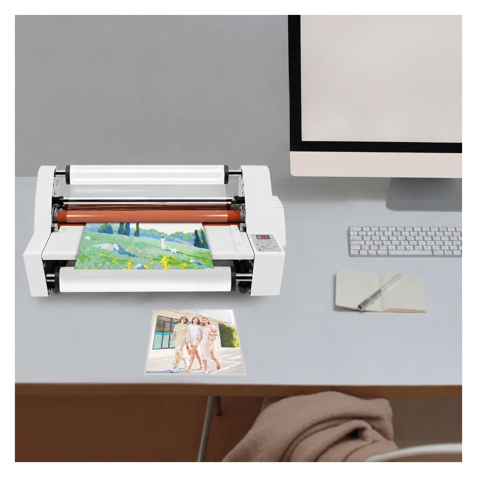Laminator, Laminator Walcowy Na Gorąco Zimno 350 Mm V350 do domu i biura | Rozmiar Papieru A3, Szerokość Robocza
