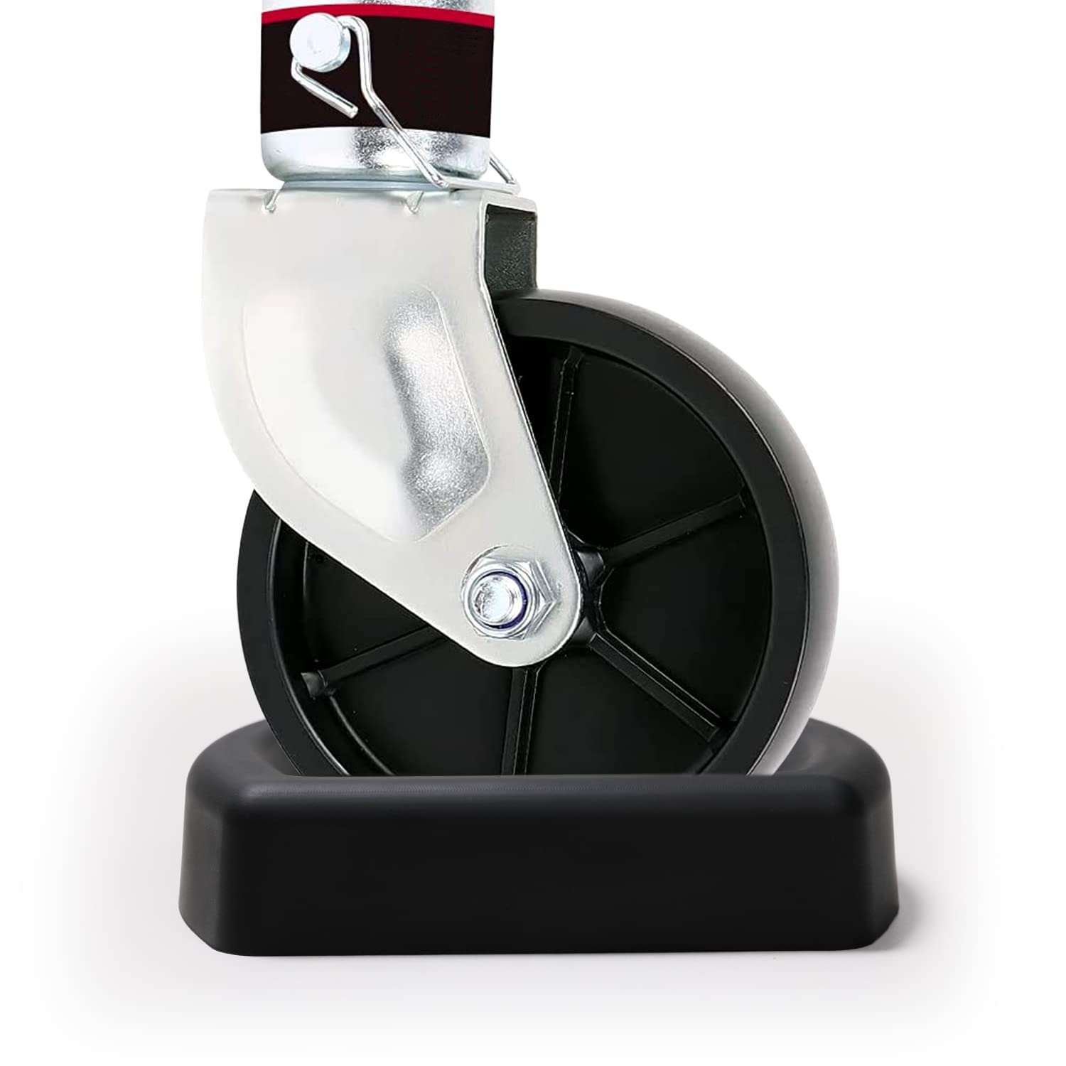 Buy LEORAY Jack Wheel Chock, Reinforced Rubber Jack Caster Wheel Dock