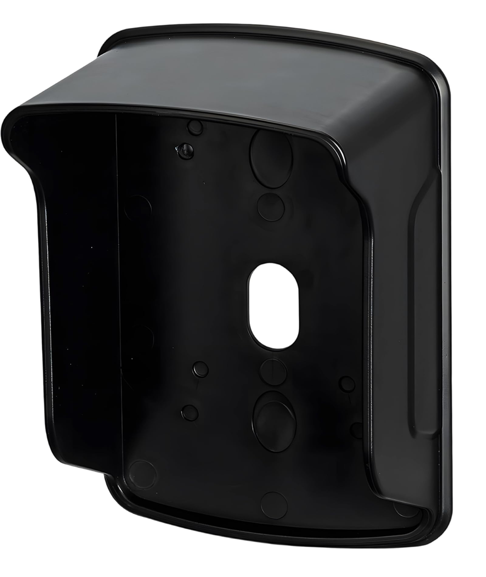 Door Bell Cover for Rain Protection, Transparent Weatherproof Protective Box for Doorbell, Extends Doorbell Lifespan, Fits Most Doorbells, Black