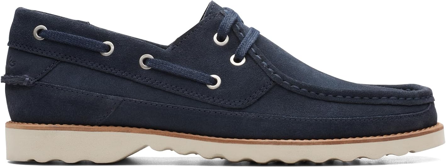 Clarks Durleigh Sail Cognac Suede Suede Clarks Shoes Clarks Durleigh Sail Clarks Mens Durleigh  main image 3