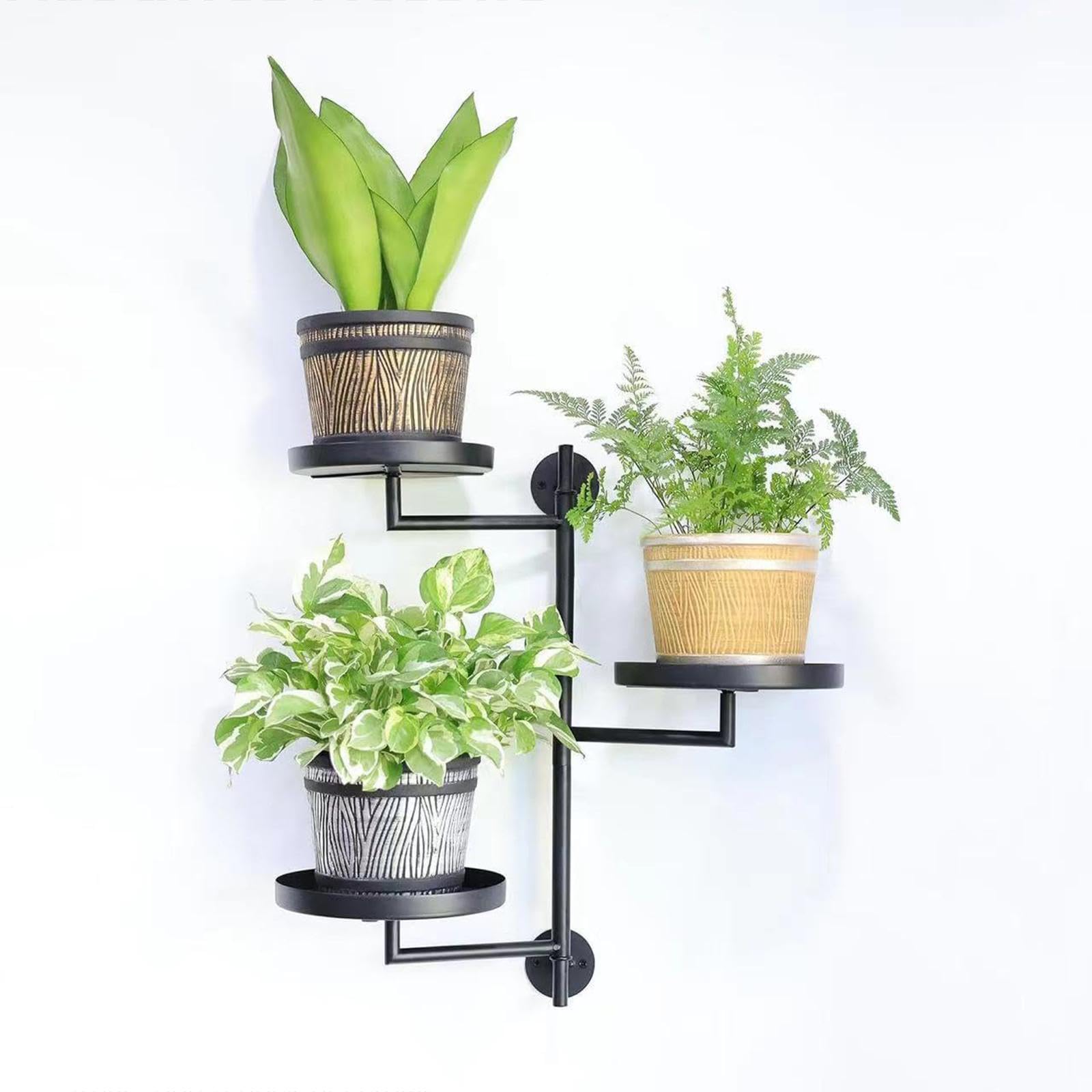 Estante Giratorio para Plantas, Soporte para Macetas, Resistente Y Fácil de Montar, Ideal para Oficina, Estudio, Balcón O Dormitorio.