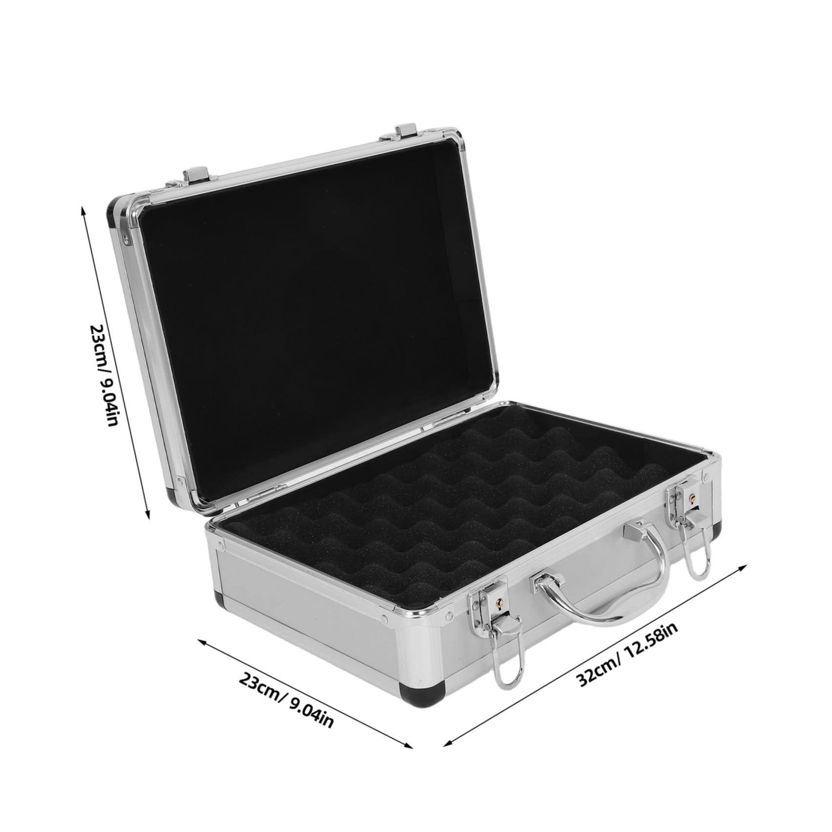 Malette Rangement Outils Aluminium 32X23X11Cm avec Serrure À Code Boîte De Rangement Sécurisée pour Usage Domestique Et Clés À Molette