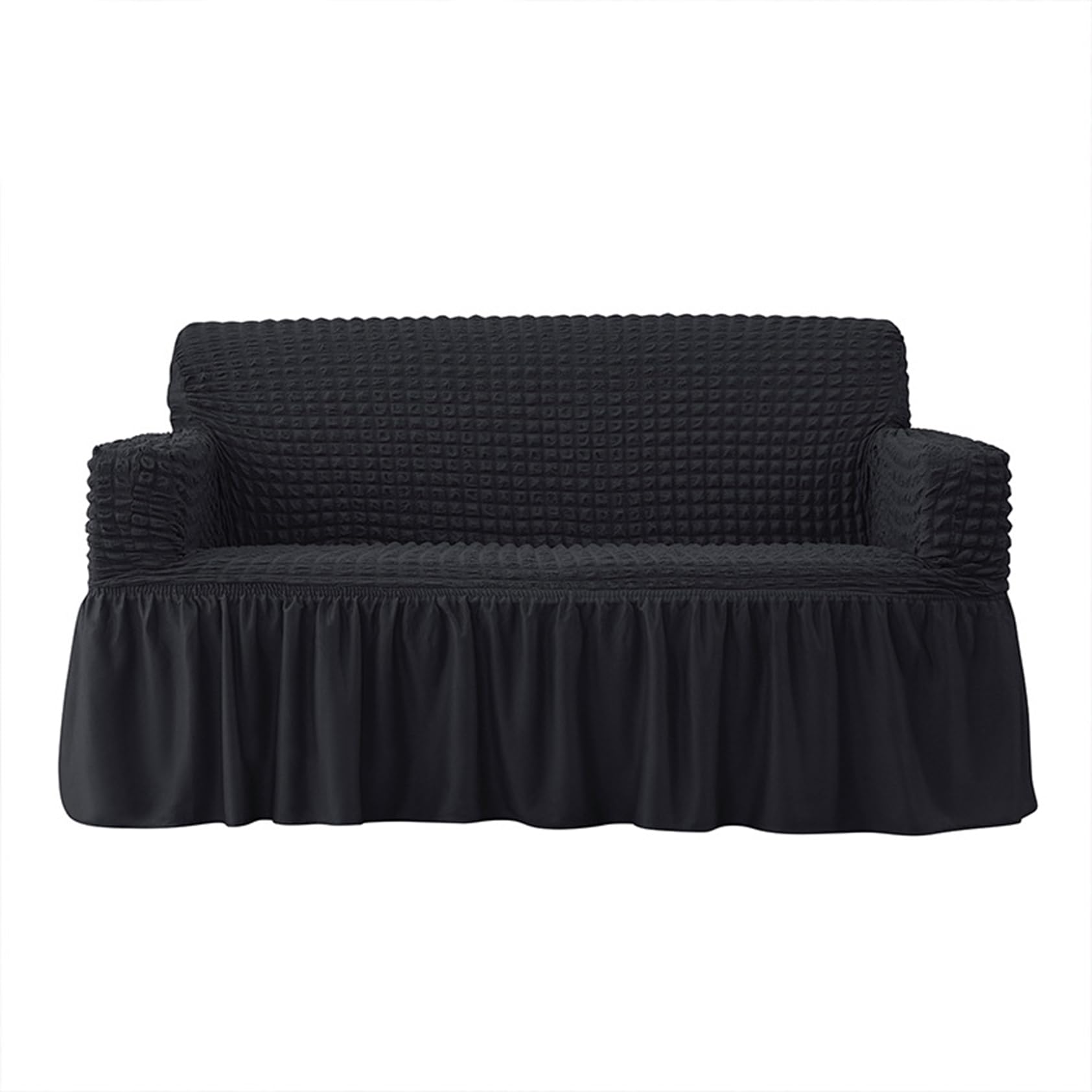 Pers B High Stretch Sofa Covers With Skirt, 1/2/3/4 Seater Super Soft Couch Covers All-Inclusive Sofa Slipcover Washable Stretchable Sofa Cover Furniture Protector Cover(Size:3 Seater(190-230Cm),Color:b)