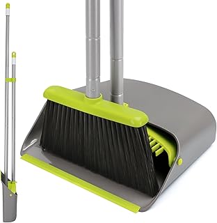 SONCAL Broom and Dustpan Comb Set for Home, 5...,