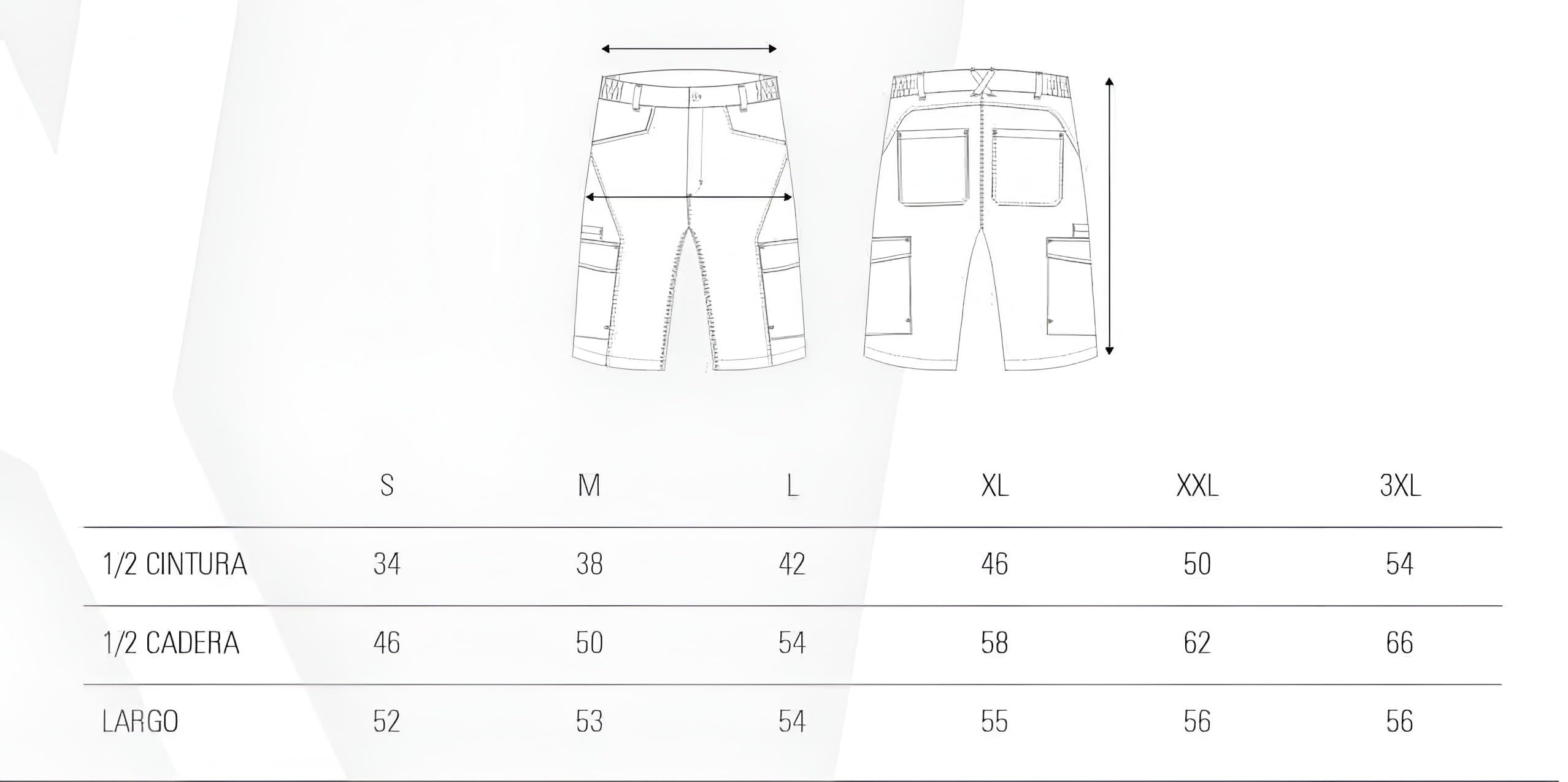 WORKTEAM Bermuda de Trabajo Slim Fit Tricolor con Tejido Elástico Canvas, Multibolsillos, Presillas Flúor, Cintura Elástica y Cremallera. Unisex