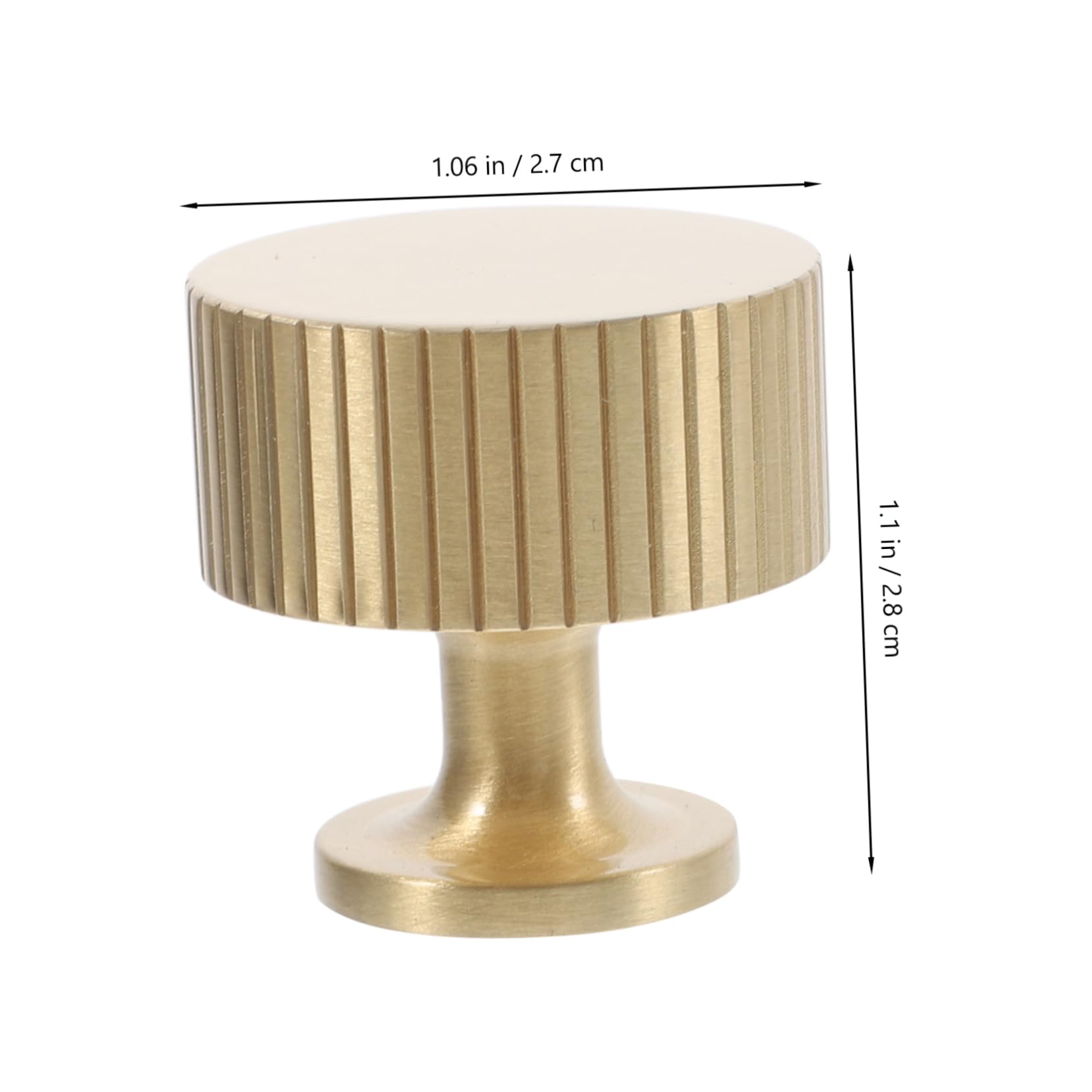 HOMSFOU Pomelli Rotondi in Ottone Oro per Armadio, 5 Pezzi | Design Europeo, Adatti a Guardaroba e Scarpiere, Installazione Semplice, Finitura Elegante e Contemporanea
