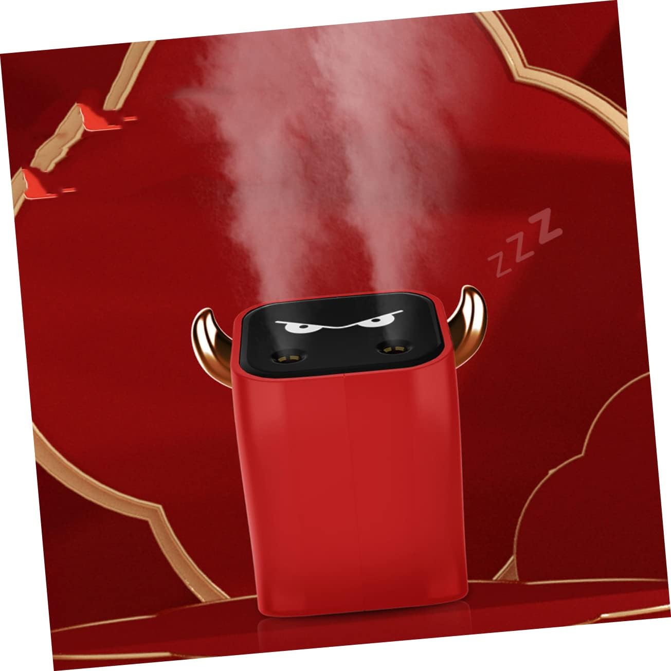 Zerodeko 1pc Silent Car Humidifier Compact Usb Air for Home and Travel Red Color for Office Bedside and Rooms