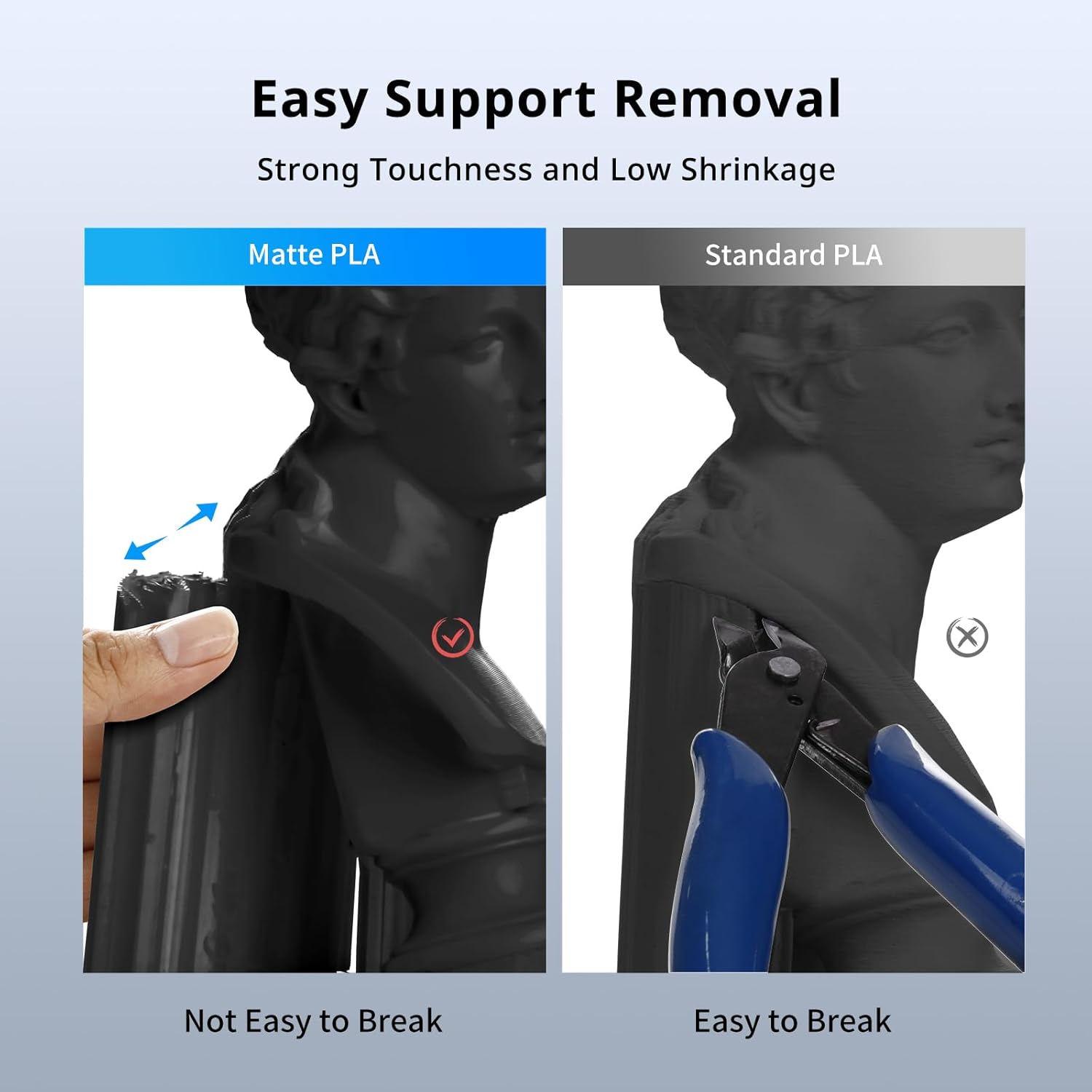 ANYCUBIC Matte PLA Filament 1.75mm, 3D Printing PLA Filament 1.75mm Dimensional Accuracy +/- 0.02mm, 1KG Spool (2.2 lbs), Matte Green - Image 5