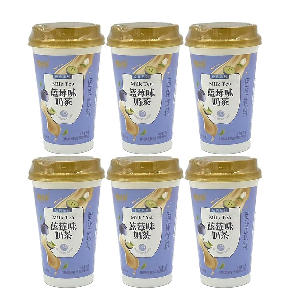 PLUS HOME Descubre el placer de nuestro delicioso Milk Tea instantáneo, una bebida cremosa y reconfortante perfecta para cualquier momento del día.MilkBlueberry(Pack6)