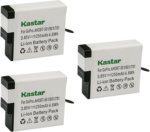 Miniatura 5 de Kastar Paquete de 1 batería de repuesto para GoPro AABAT-001, Hero, HERO5 Hero 5, AHDBT-501, AHBBP-501, HERO6 Hero 6, AHDBT-601, AHBBP-601, HERO7
