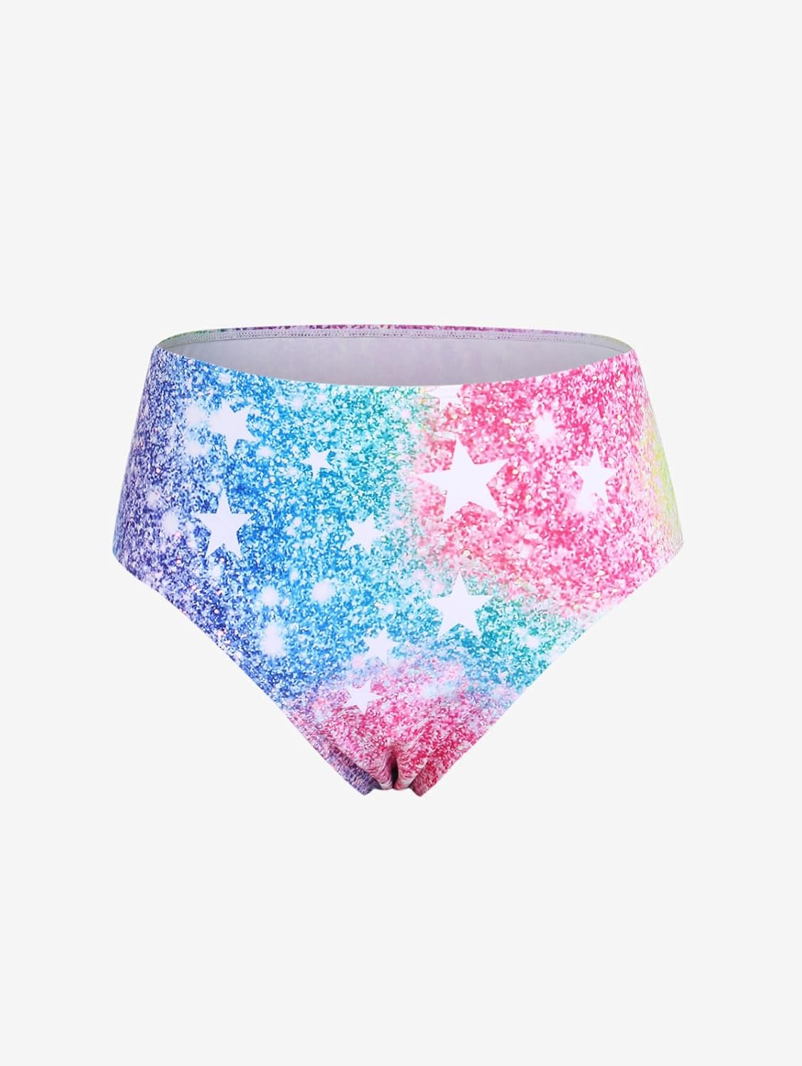 ROSE GAL Women Plus Size 3 Piece Tankini Swimsuit Glitter Stars Tribal Bikini Set with Handkerchief Skirt Bathing Suit