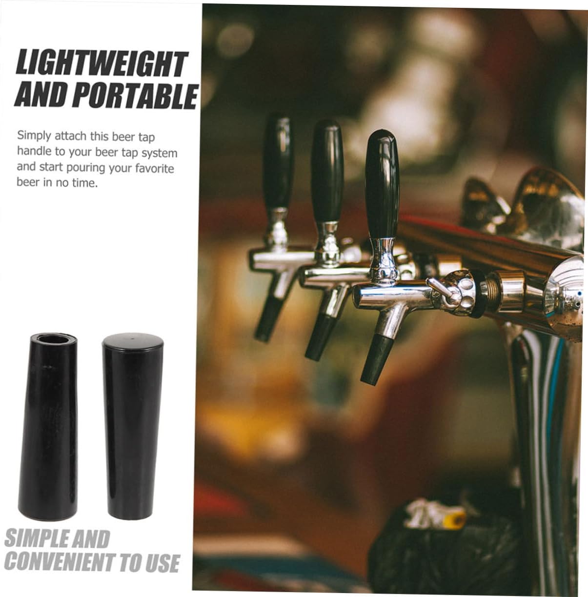 Beer Tap Handle Plastic Keg Tap Handle for Kegerator Replacement Faucet Spigot Lever