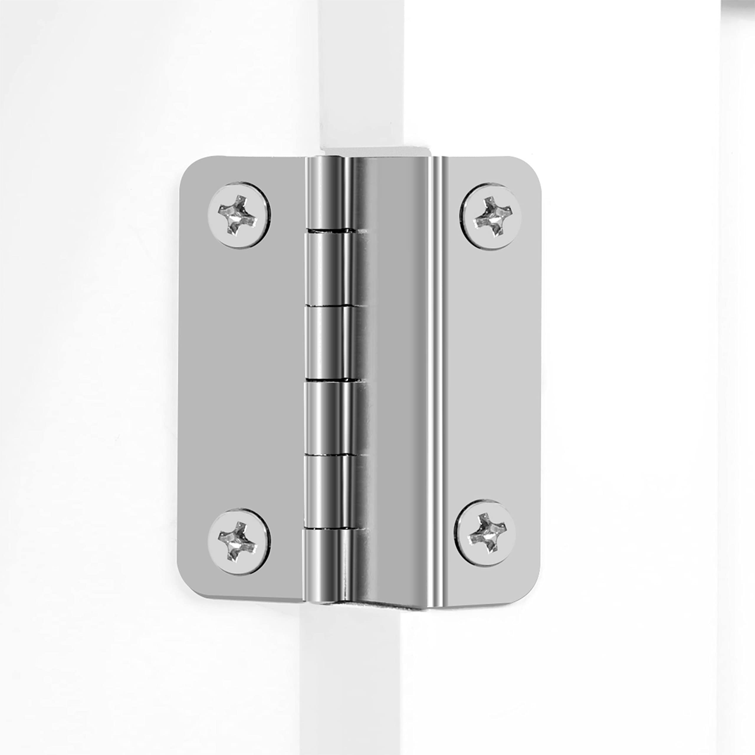 Yaheetech Armario Baño Columna Mueble Auxiliar de Baño Armario de Almacenaje Estrecho de 4 Niveles para Salon Pasillo Blanco 45x30x83,5cm