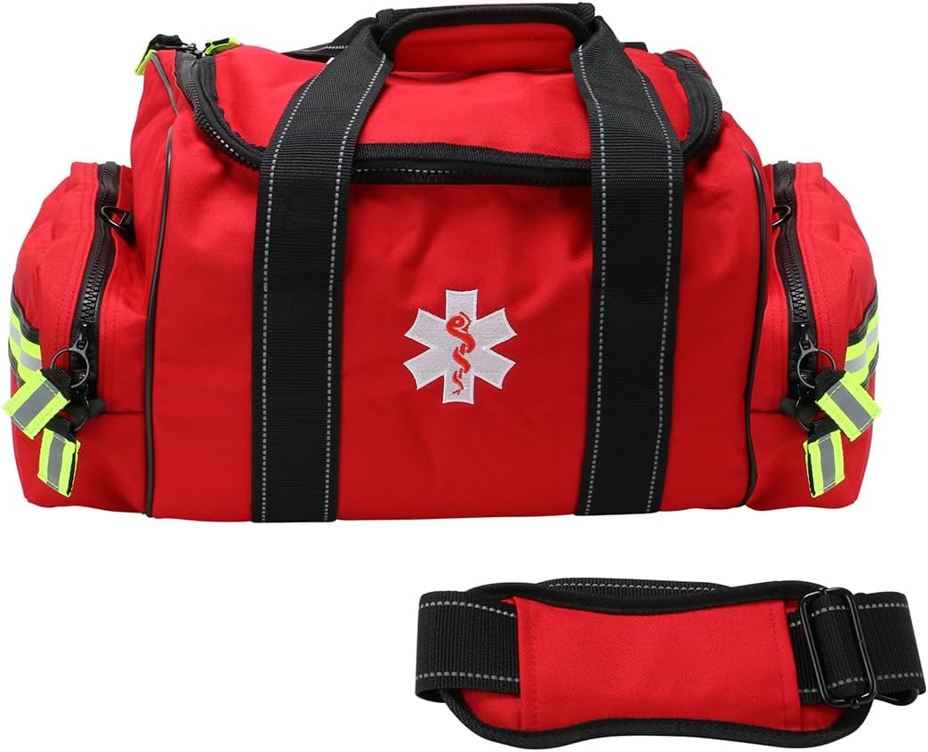 First Aid Only 91484 Basic First Aid Kit First Responder Bag with Bleed Control, 335 Pieces
