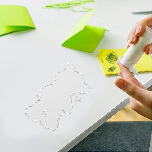 Miniatura 6 de Troqueles de corte de metal con estampado de animales de oso para álbumes de recortes, tarjetas, cumpleaños, Acción de Gracias, Navidad,