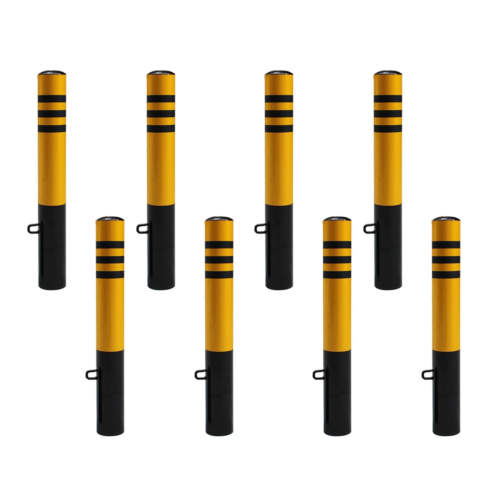 Borne de sécurité routière amovible en acier blindé jaune de haute résistance