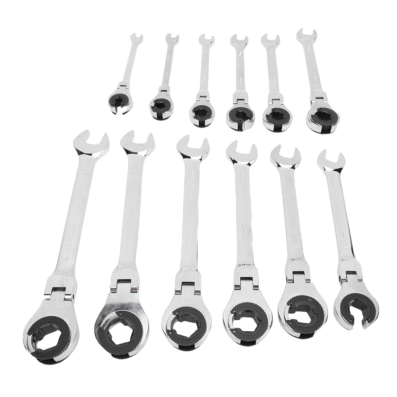 Annadue Set 12 Pezzi Chiave a Cricchetto a Boccarda, CRV 72T Rilascio
