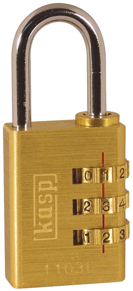 Kasp K11030D Brass Combination Padlock - 30mm