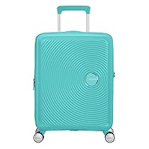 American Tourister Soundbox – Trolley S Espandibile Bagaglio a Mano, 55 cm, 35.5, 41 L, Blu (Poolside Blue)