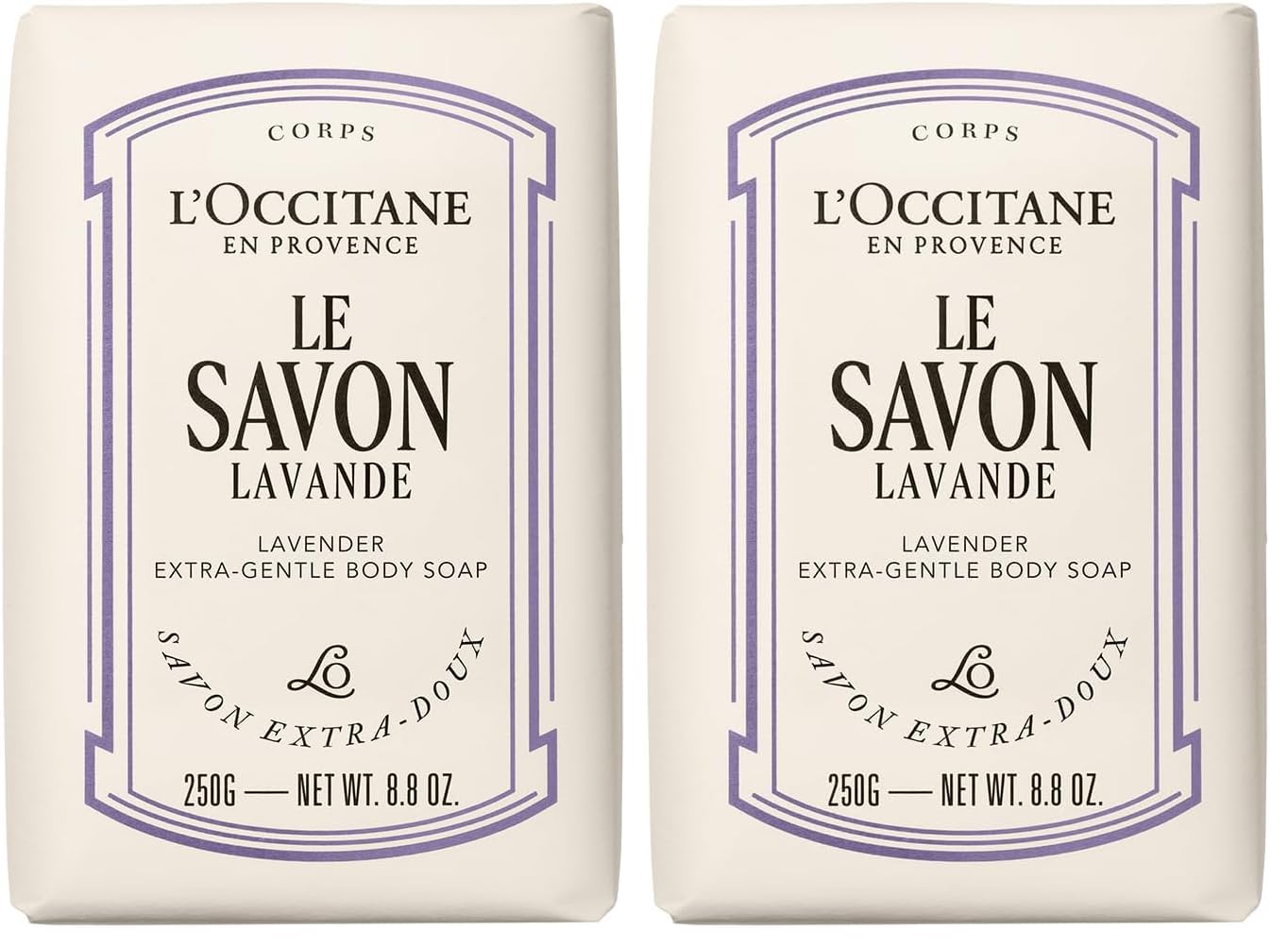 L'Occitane Lavender Extra-Gentle Soap: Vegetable Based | Artisanal | Relaxing Scent | Crafted With Lavender From Provence | Gently Cleanse | Vegan (Pack of 2)-image-7