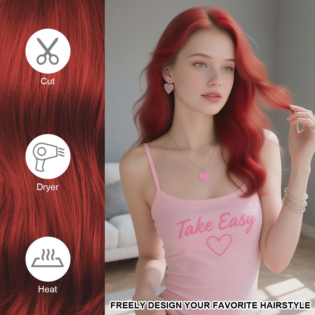AUYAO Długie kręcone kręcone włosy, 2 szt. długa peruka, 66 cm / 26 cali, kręcona peruka z siatką do peruk, peruki z długimi falami peruka syntetyczna do Cosplay, imprezy, codziennego użytku