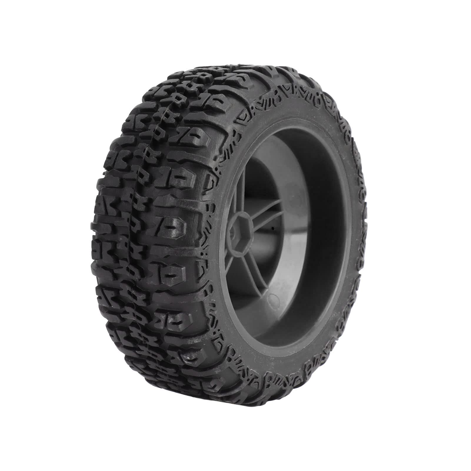 Lot 4 Pneus RC 110 Mm Pour Camion 1/10 – Compatible Traxxas Slash, HPI, Redcat – Caoutchouc Antidérapant