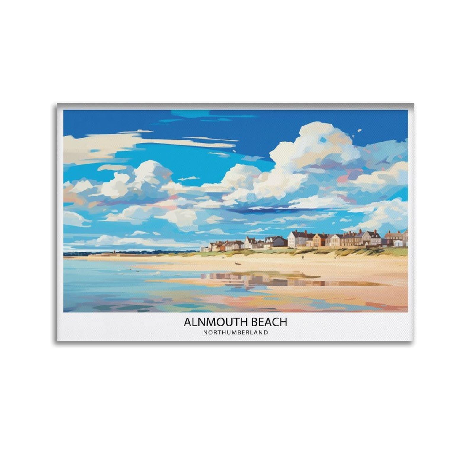 xiaoxiaoshen Alnmouth Beach Northumberland Travel_3 Canvas Poster Wall Art Prints Room Aesthetic Murals Bedroom And Living Decorations 24x36inch(60x90cm)