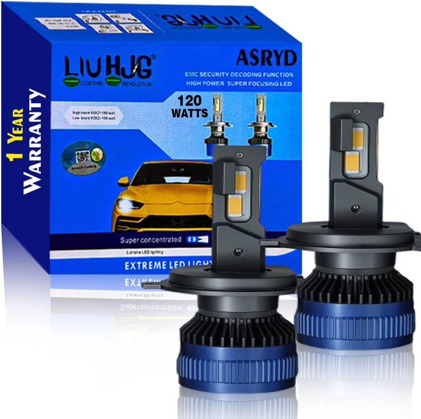 HUDY ピットライト Liu Hjg 120 watt H4 Headlight (White) Car, Motorbike LED (12 V