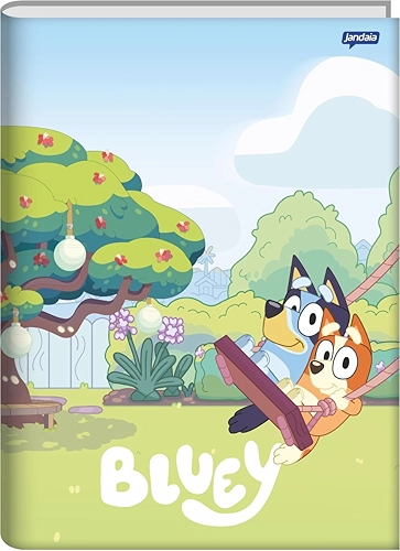 Jandaia - Caderno Brochura Universitário Capa Dura 80 Fls Bluey Balanço FSC