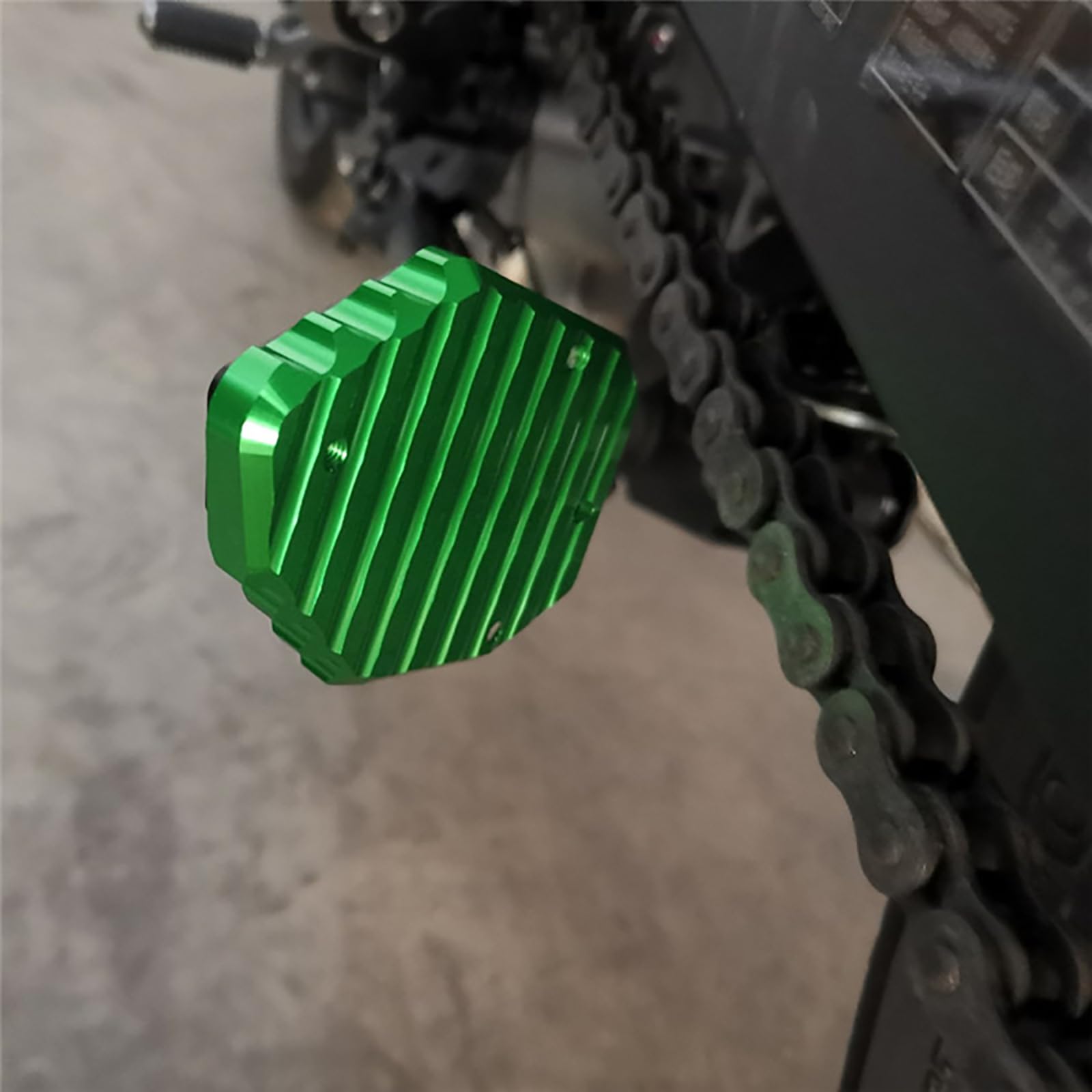MOWOK Estensione Cavalletto Moto Laterale Kawasaki VERSYS 650 ZH2 Ninja 400 500 Z400 2018-2024 (Verde)
