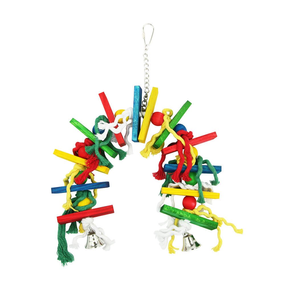 Busy Bagel Chew & Preen Hanging Parrot Toy — view 5