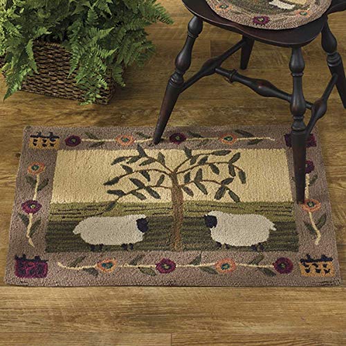 Tapete decorativo rectangular 2x3 pies Park Designs miniatura 2