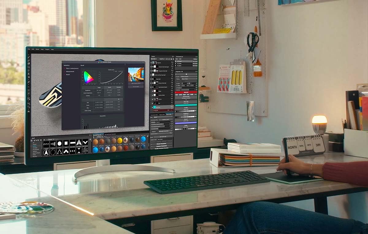 LG Ultrafine™ 32UQ850V-W.AEU Ecran PC 4K 32" - Dalle IPS résolution UHD (3840 x 2160), 5ms GtG 60Hz, Display HDRTM 400, DCI-P3 98%, AMD FreeSync, inclinable, réglable en Hauteur, Mode Portrait