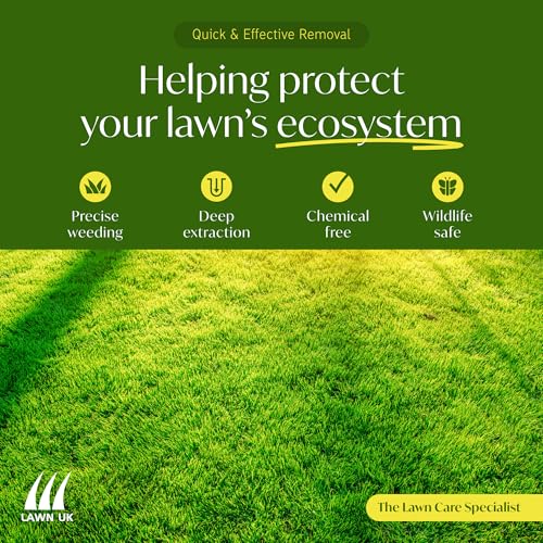 Lawn UK Lawn Weed Remover Tool – For Removing Weeds at the Root – Ergonomic Handle – Durable Steel Design – No Chemicals Required 2 Lawn UK Lawn Weed Remover Tool – For Removing Weeds at the Root – Ergonomic Handle – Durable Steel Design – No Chemicals Required - Image 2