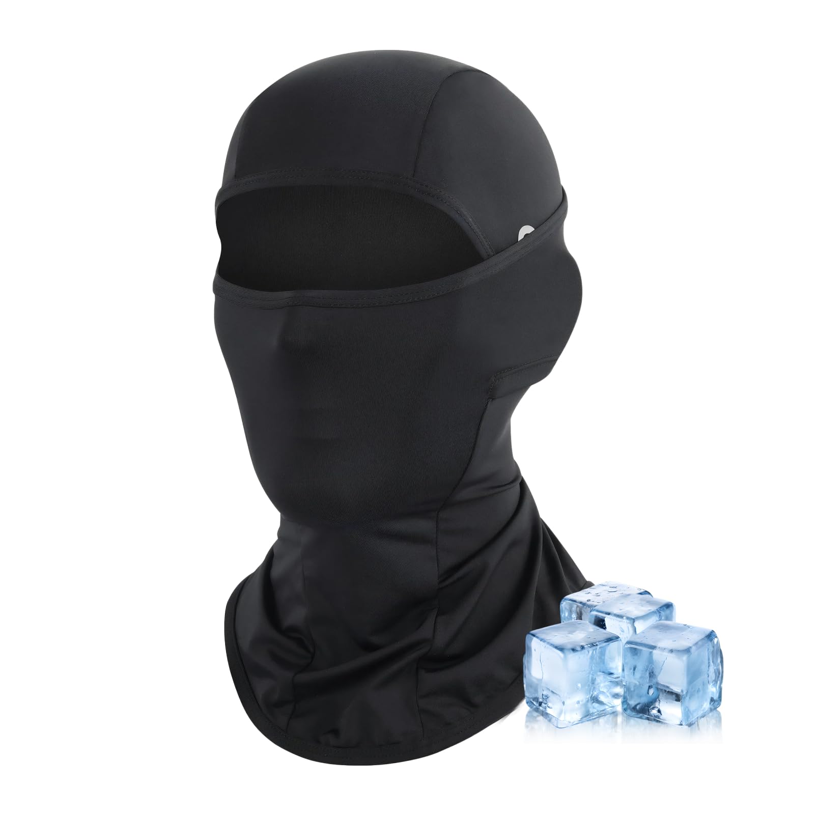 Pasamontañas Verano UPF50+ Transpirable Protección Solar Abertura Gafas Sotocasco Moto Ligero Balaclava Ciclismo Running