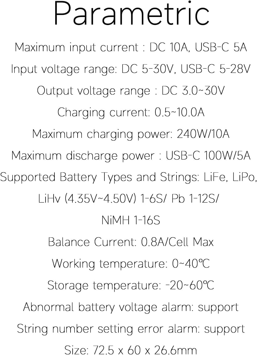 ISDT 608PD Cargador de Batería Lipo DC 6S/240W/10A USB C 100W/5A para Baterías RC Cargador de Equilibrio para Baterías Life/Lilon/LiPo/LiHV (1-6S), NiMH (1-16S), Pb (1-12S)