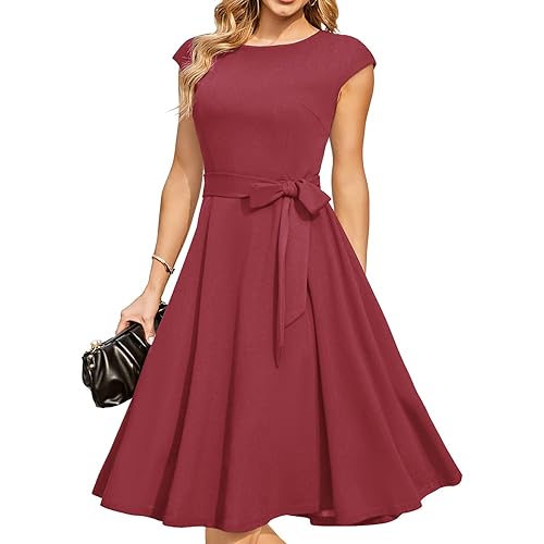 DRESSTELLS Cocktail Dresses, Modest Wedding Guest Dress, 2023 Summer Casual Dress, Homecoming & Prom