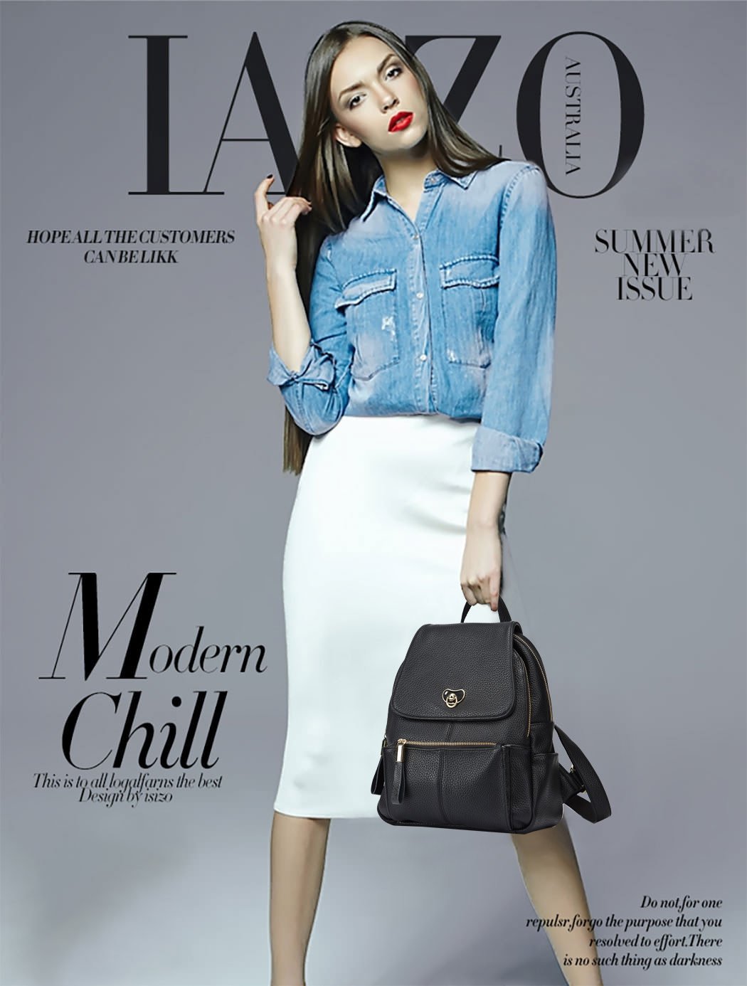 DEERWORD Donna Borse a Zaino Borsa a Zainetto Elegante Tracolla Zaini Firmate Marca Zainetti Antifurto PU pelle 3020 1 pz