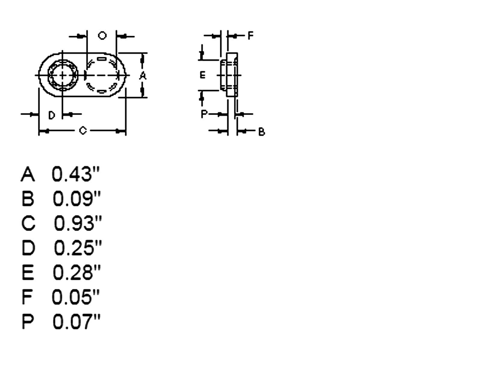 20 Pack 7/16-20 Spot Weld Nuts - Double Tab - Center Hole Design Spot Weld Nut - Low-Carbon Steel (20)