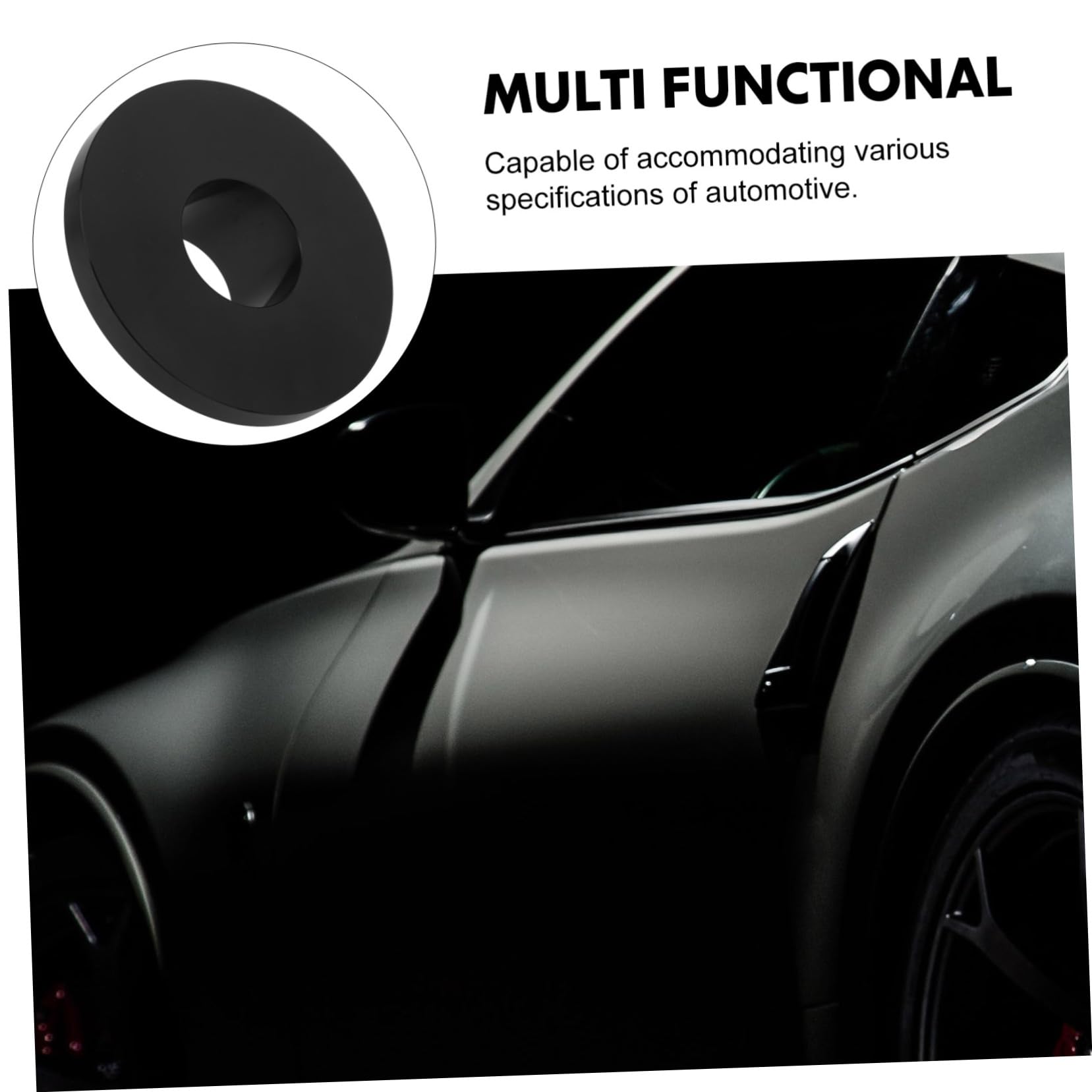 Cono Centrador de Rueda para Cambiador Manual, Aleación de Aluminio, Negro