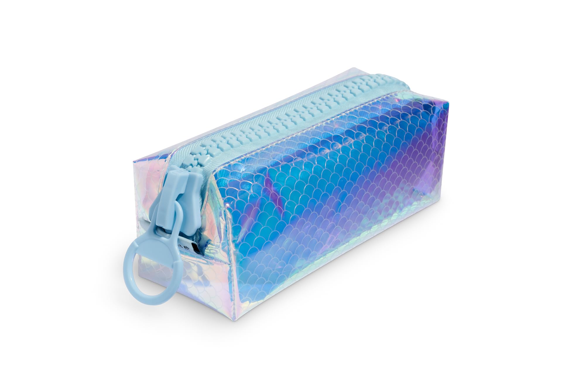 Pigna, Pencil Case Bag with Zip, Blue Iridescent Effect, Pack of 1