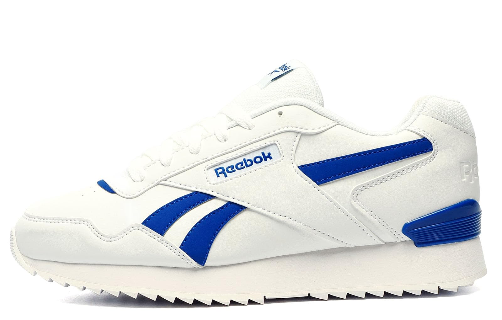Reebok Unisex Glide Ripple Clip Sneaker,Ftwwht Vecblu Ftwwht,34.5 EU